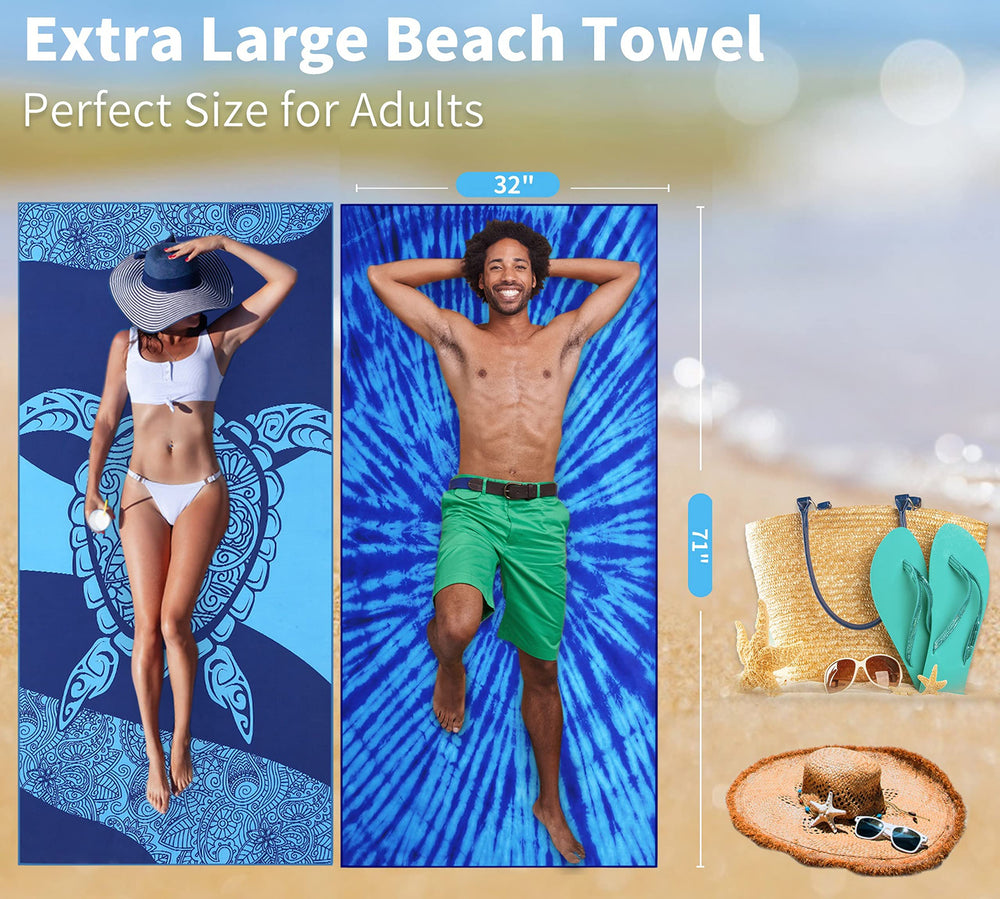Gomust sand-free design helps keep sand outside while packing and traveling.