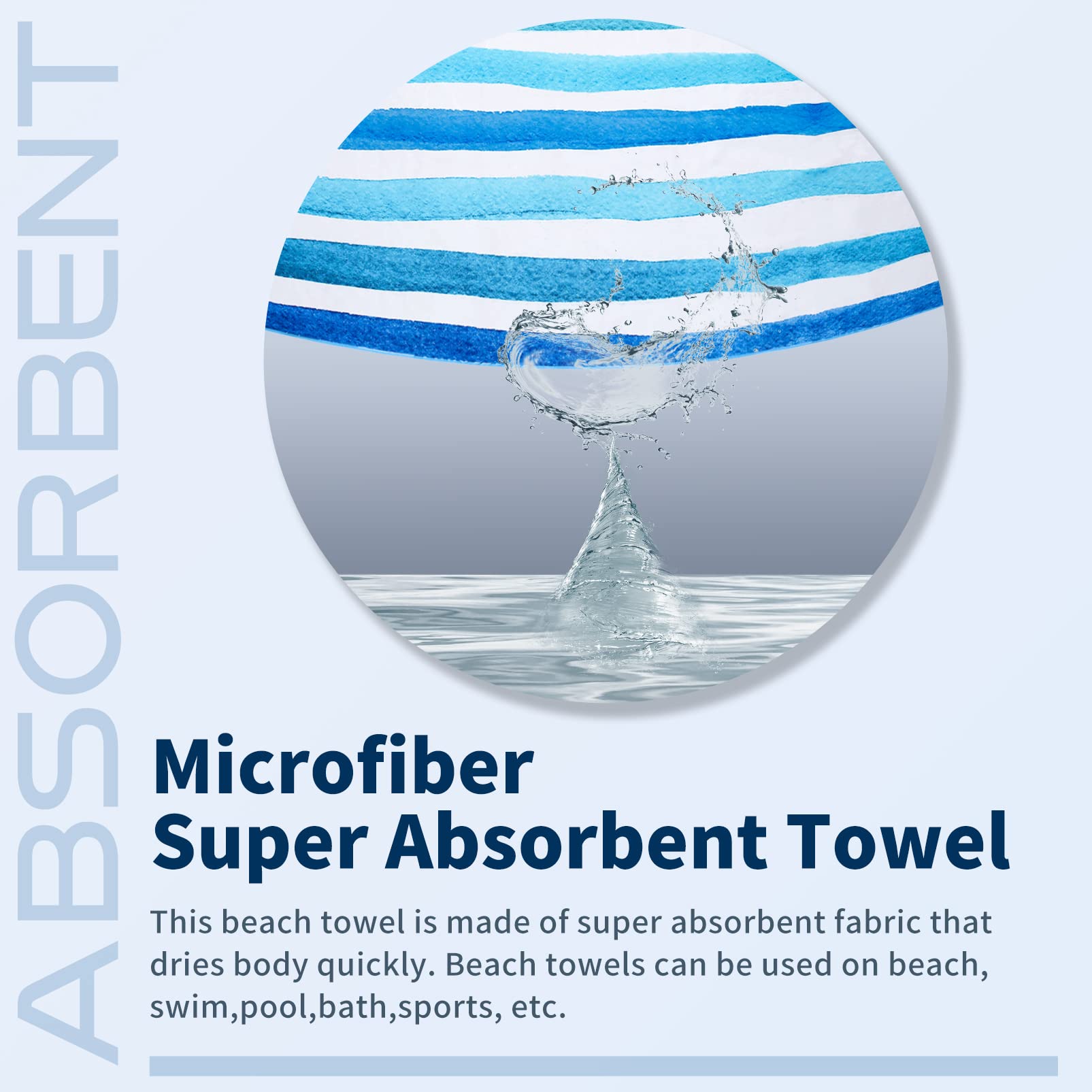 Gomust beach towel pool-beach-use scene highlights versatile outdoor relaxation