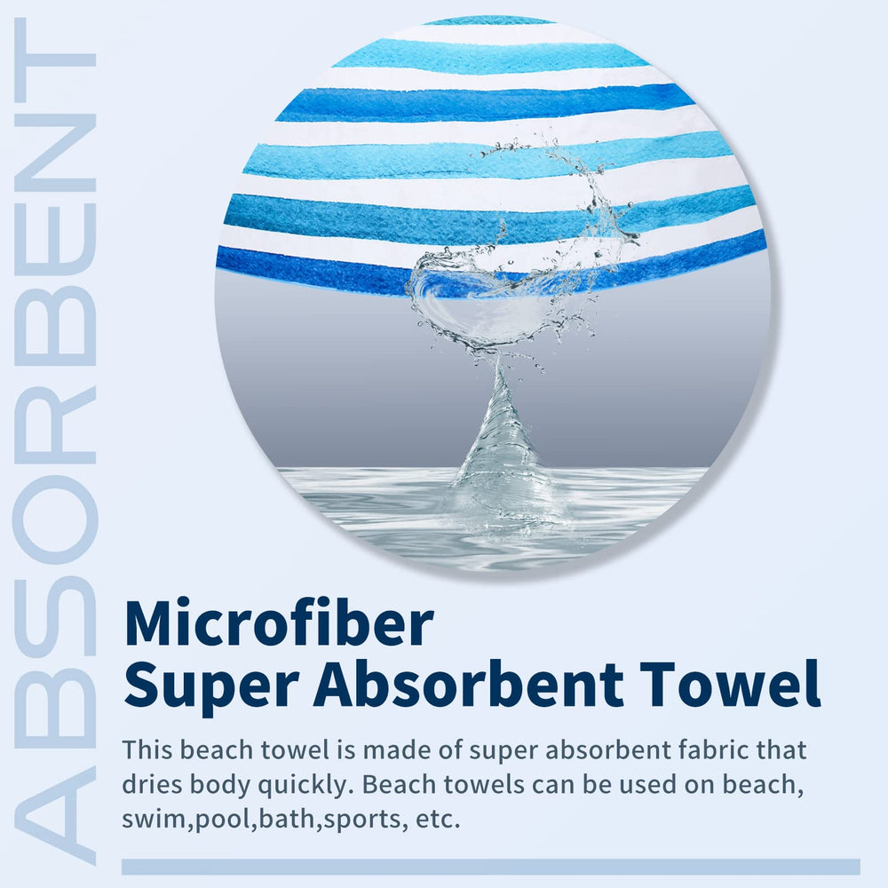 Gomust beach towel pool-beach-use scene highlights versatile outdoor relaxation