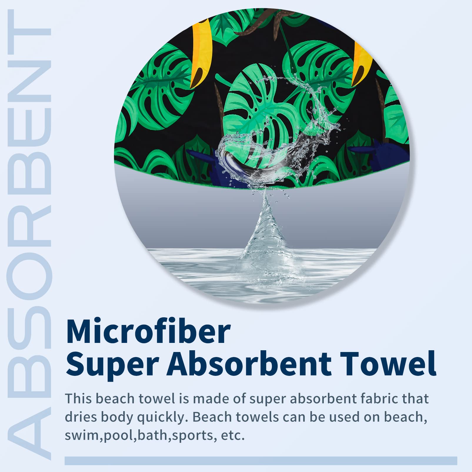 Gomust beach towel travel-camping-uses ready for versatile trips.
