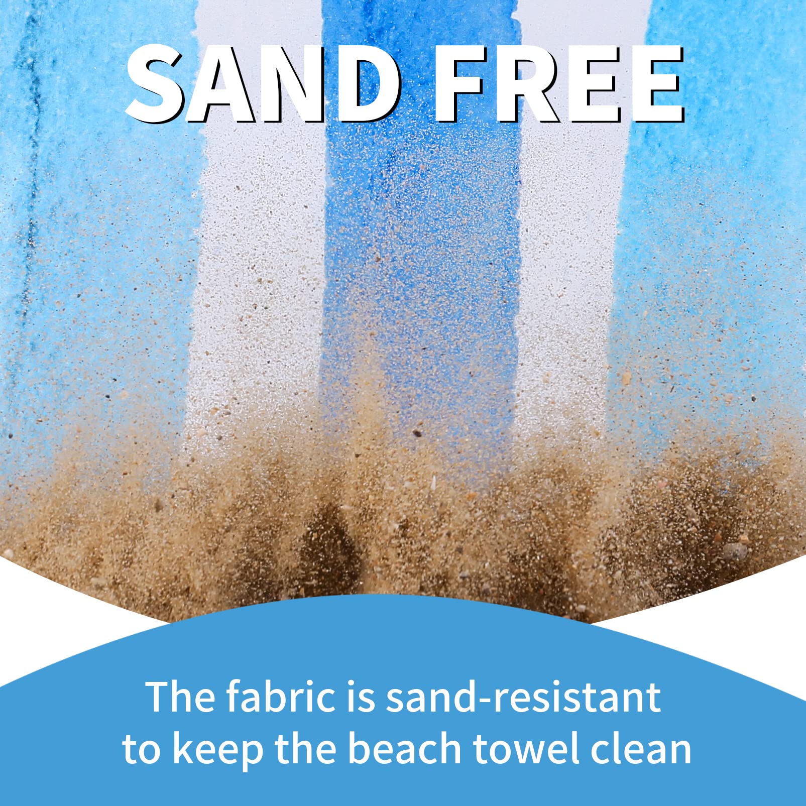 Gomust beach towel travel folded-pack showcases compact carry for trips