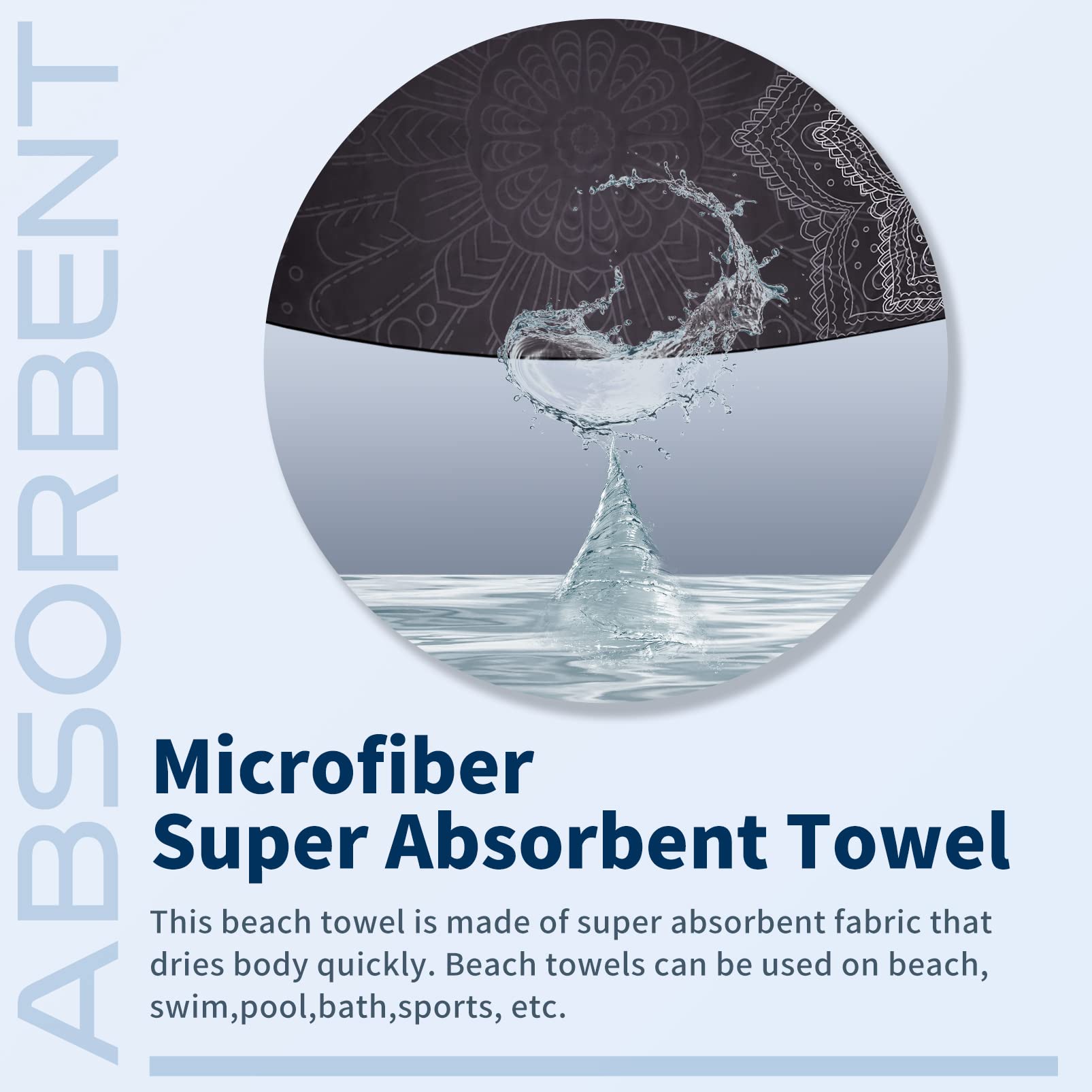 Gomust gift-ready beach towel combines style and practicality for vacations.
