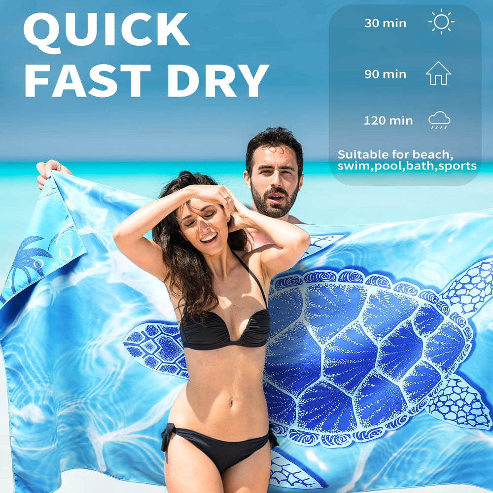 Gomust quick-dry microfiber towel feels soft and absorbs quickly.