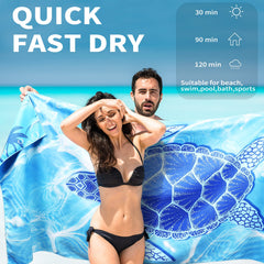 Gomust quick-dry microfiber towel feels soft and absorbs quickly.