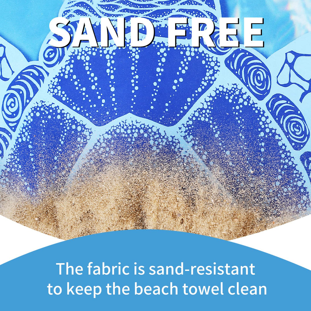 Gomust sand-free towel keeps sand at bay after swimming.