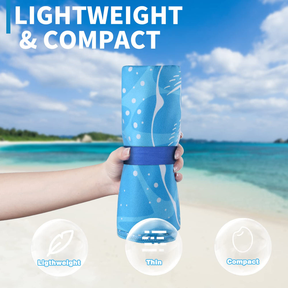 Gomust sand-free microfiber towel keeps sand away for easy beach days.