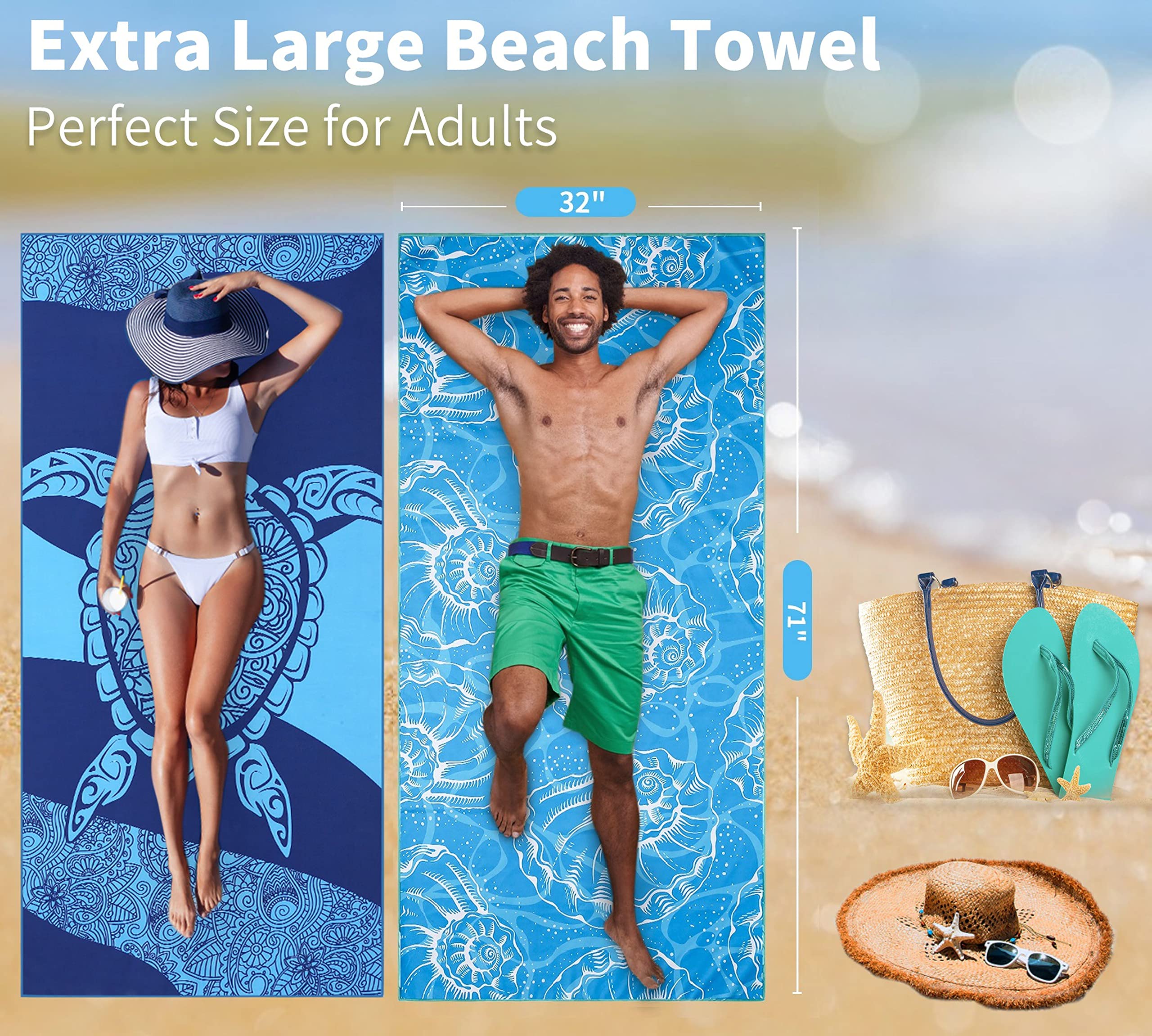 Gomust two-side printed patterns offer versatile style for beach or travel.