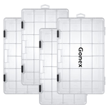 Gonex 3700 tackle tray backpack-friendly size for compact trips.