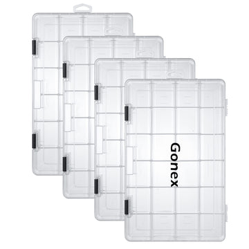 Gonex 3700 tackle tray clear view inside speeds item retrieval.