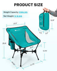 Gonex camping chair quickly unfolds for fast outdoor seating.