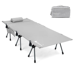 Gonex camping cot wide surface for comfortable side sleeping outdoors.