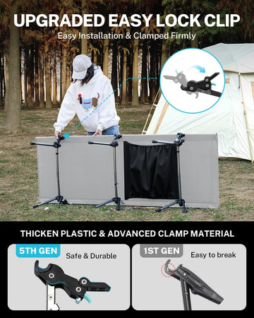 Gonex carrying bag and parts keeps camping gear organized.