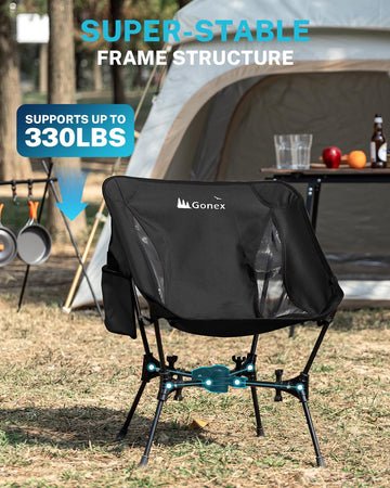 Gonex chair uses 600D Oxford mesh fabric for durability and breathability.