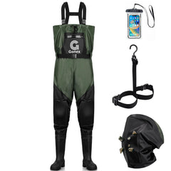 Gonex Chest Waders overview showing lightweight construction for easy movement during fishing