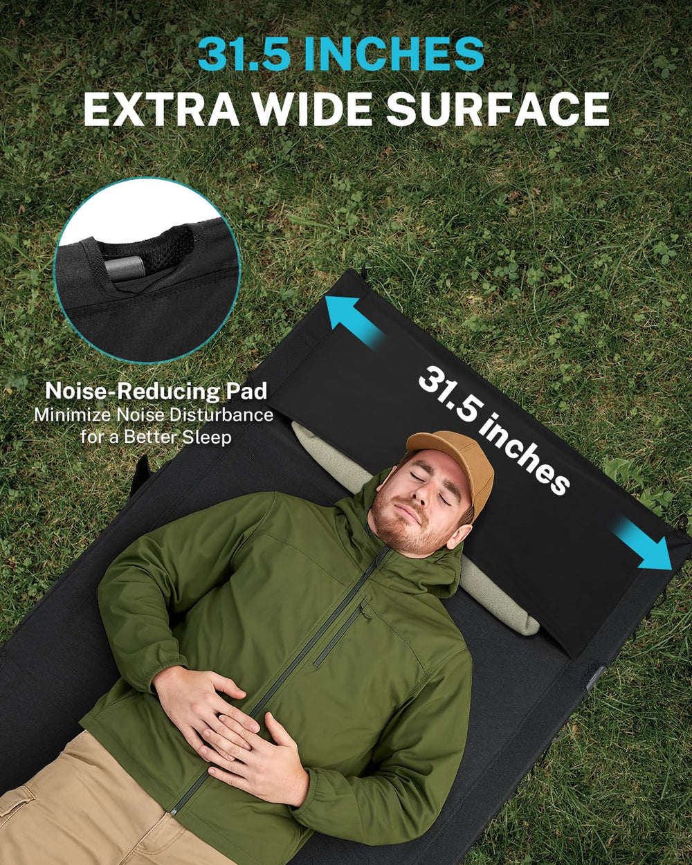 Gonex cot height modes provide versatile clearance for rugged or tent spaces.