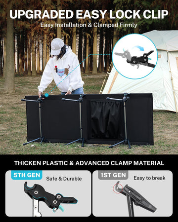 Gonex cot with side pockets keeps essentials within arm's reach.