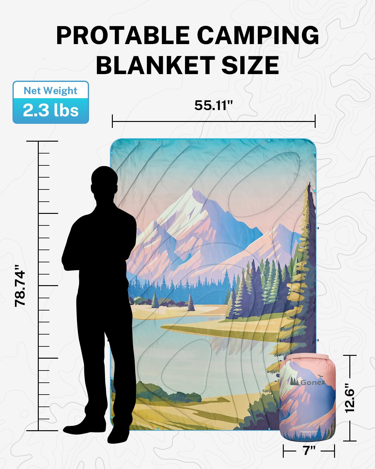 Gonex Denali-contour stitching demonstrates durability and prevents fill leakage.