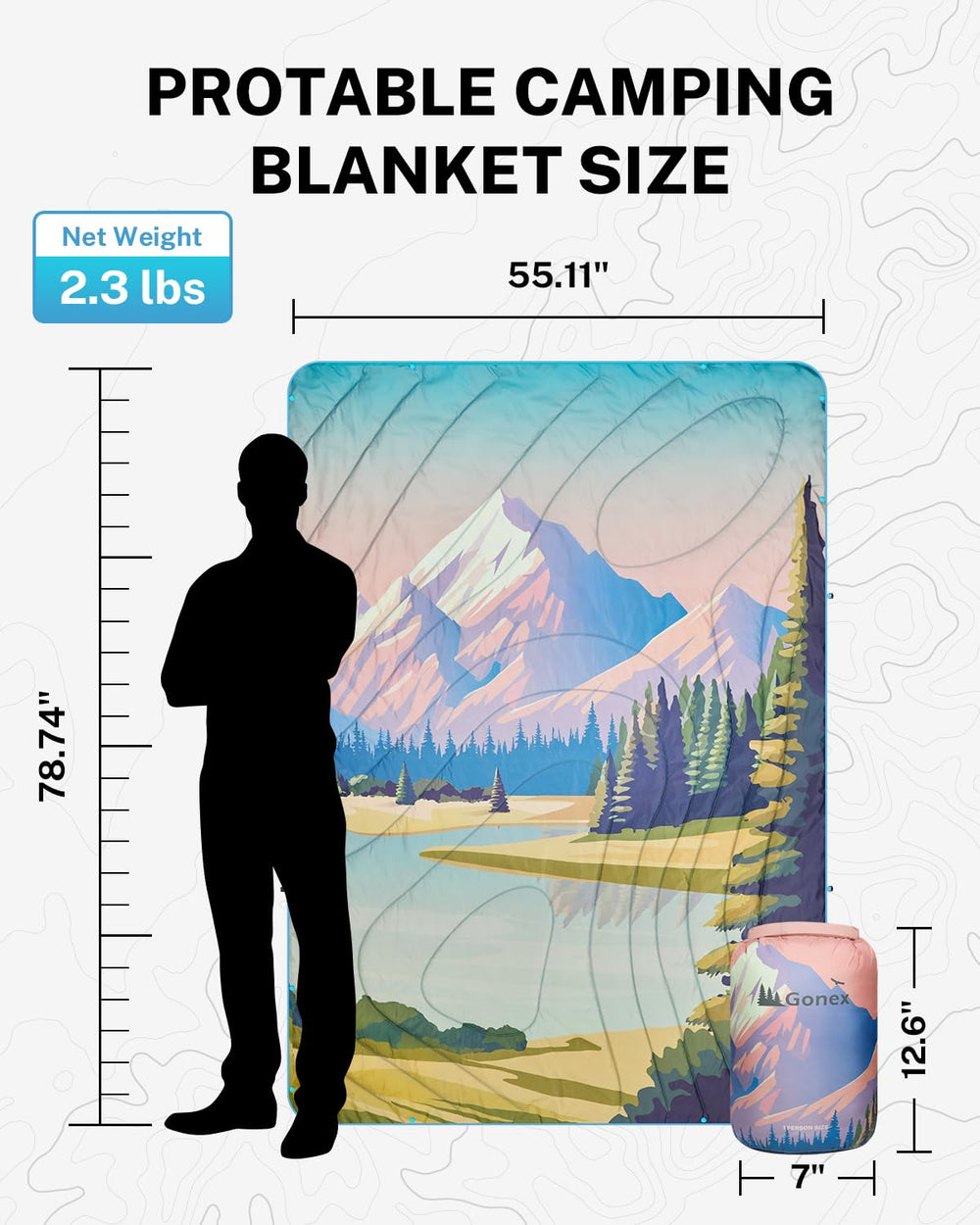 Gonex Denali-contour stitching demonstrates durability and prevents fill leakage.