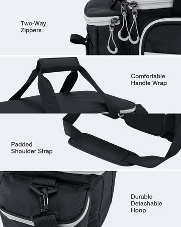 Gonex Fishing Tackle Bag 3700/3600 box holders support versatile storage on outings