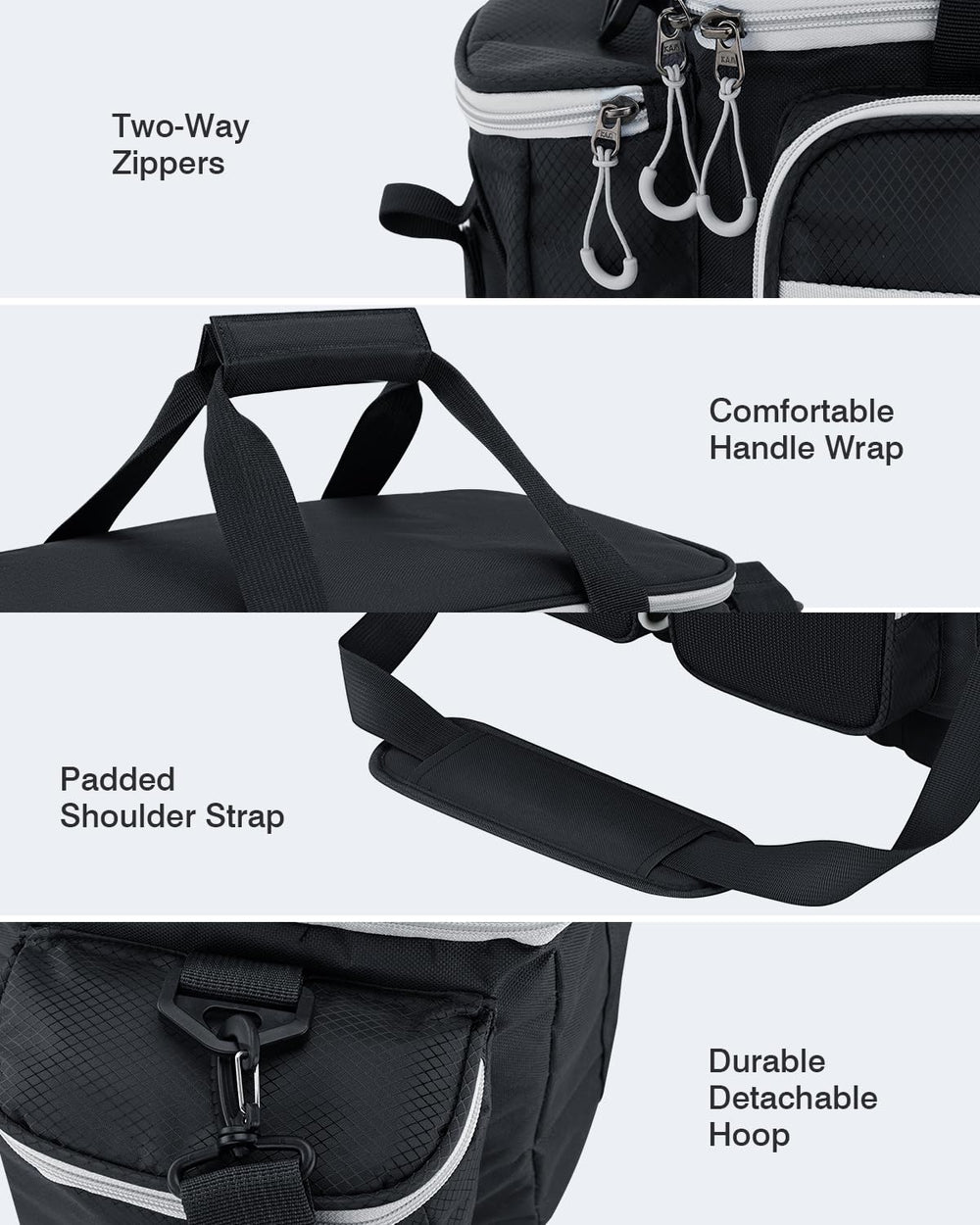 Gonex Fishing Tackle Bag 3700/3600 box holders support versatile storage on outings