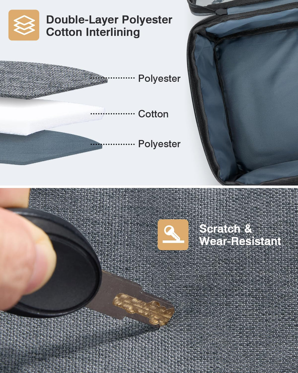Waterproof/Water-resistant bottom close-up