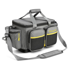 gonex fishing tackle bag outer-front angle for quick gear access