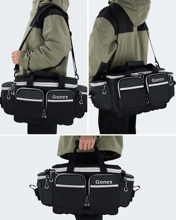 Gonex Fishing Tackle Bag versatile uses for fishing hunting and travel