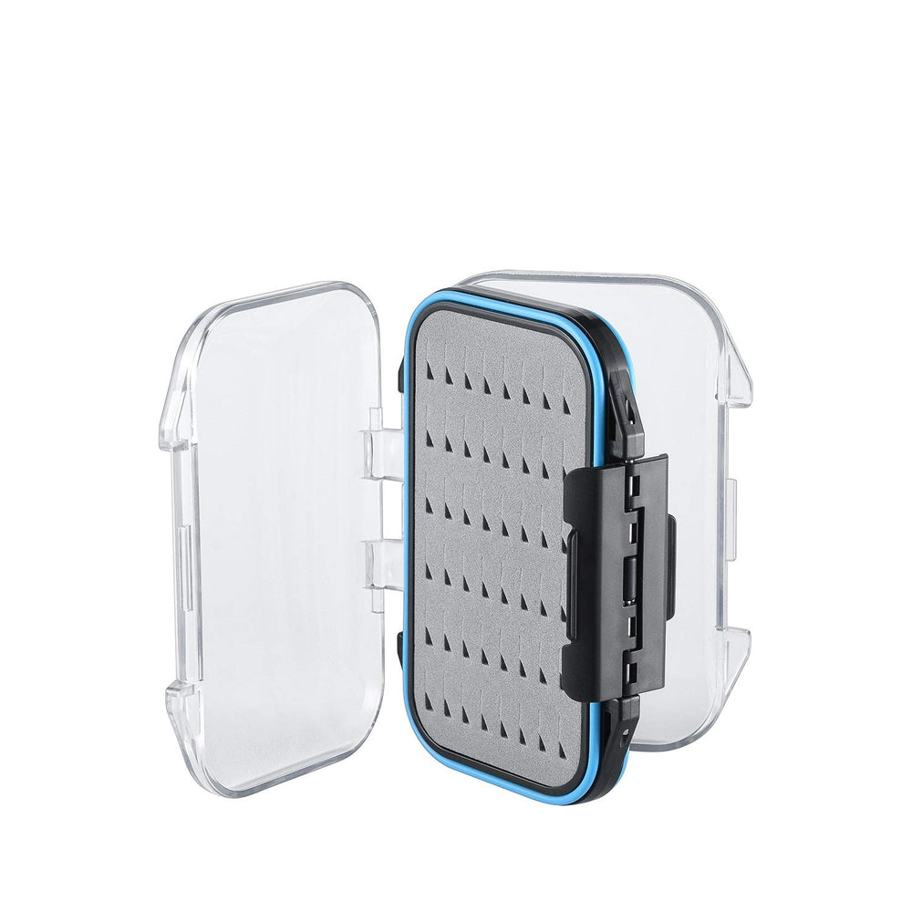 Gonex fly box clear lids on both sides allow fast fly identification.