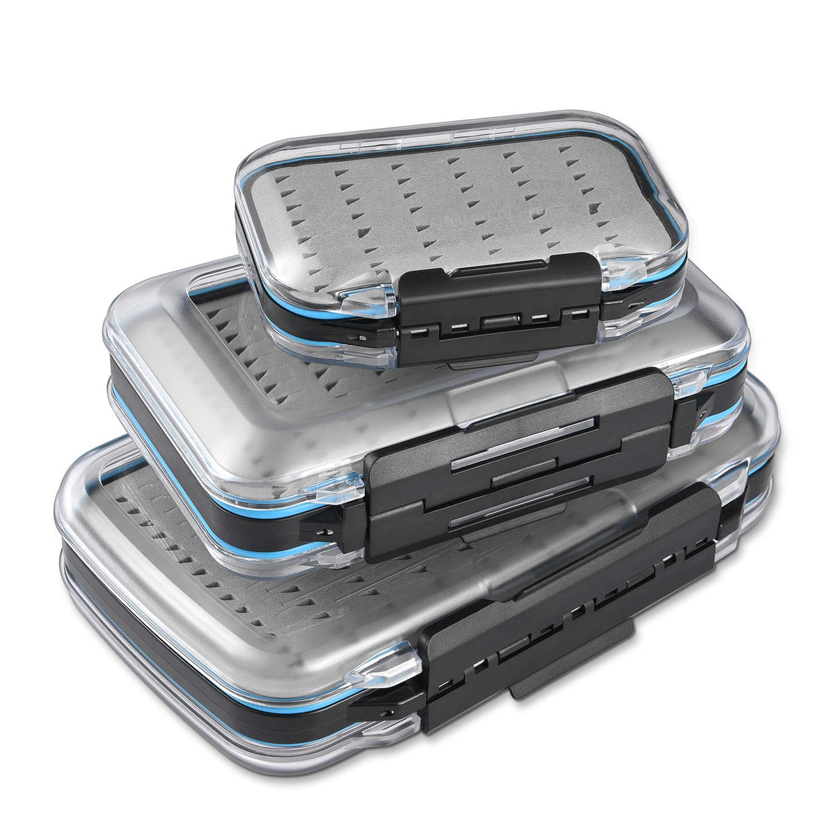Gonex fly box two-sided lids enable quick fly selection on the water.
