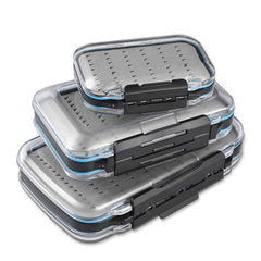 Gonex fly box two-sided lids enable quick fly selection on the water.