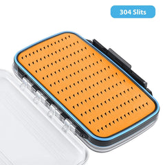 Gonex fly box waterproof seal keeps flies dry in rain or spray.