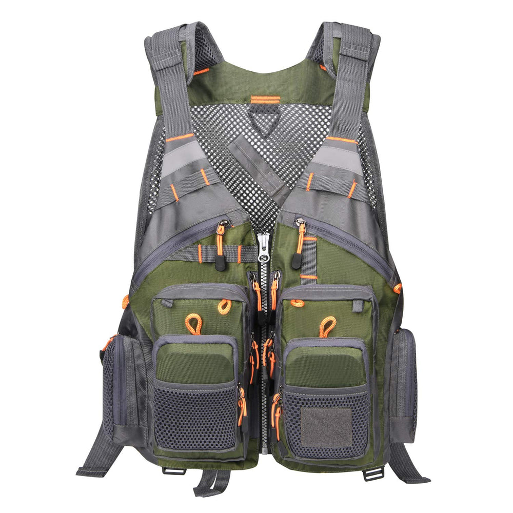 Reflective stripes on front and back of Gonex vest