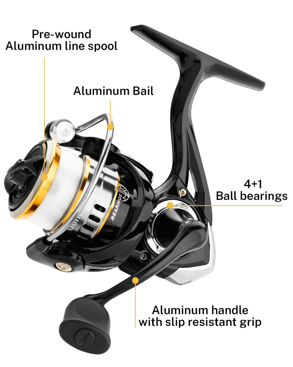Gonex glow-in-dark ice jigs illuminate deeper fishing spots.