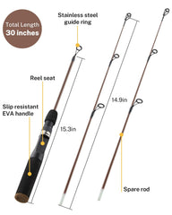 Gonex ice fishing setup on ice
