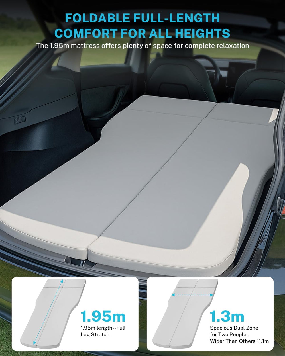 Gonex memory foam mattress non-slip bottom keeps position steady