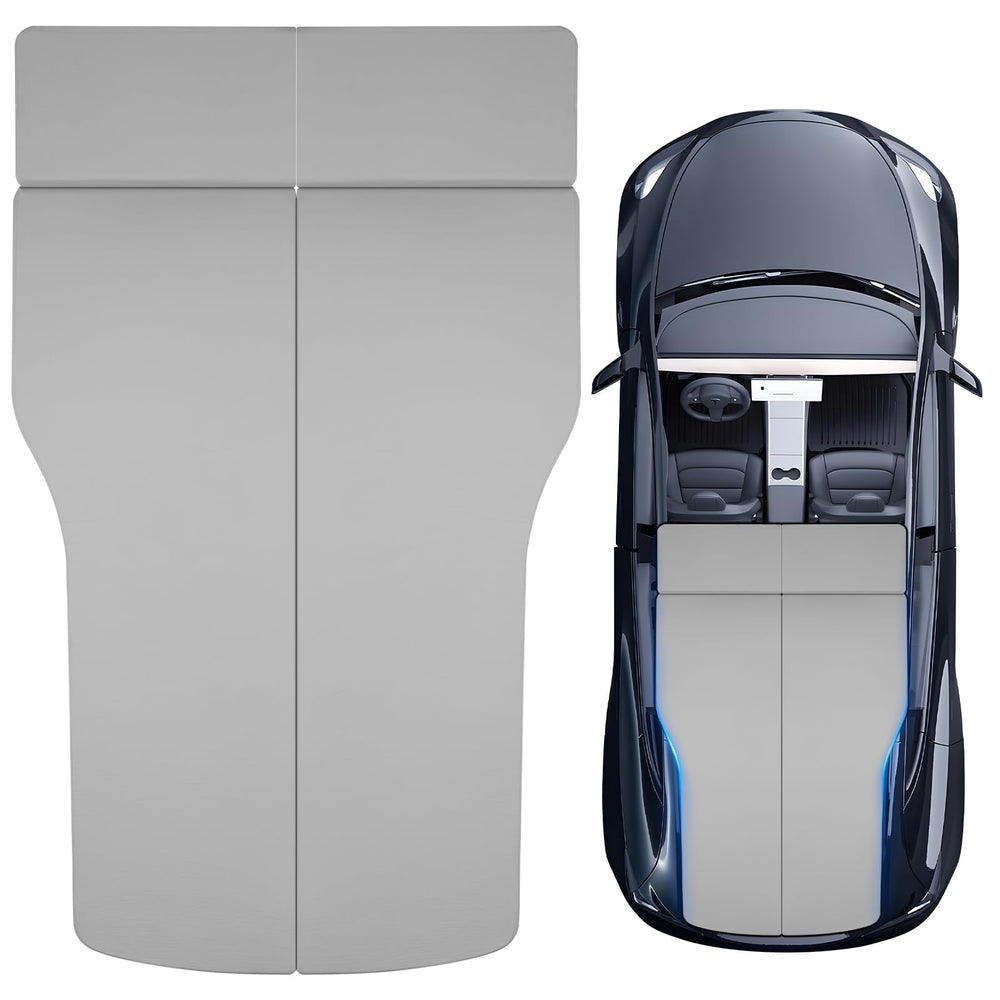 Gonex memory foam mattress fits Tesla Model Y backseat for a cozy travel bed