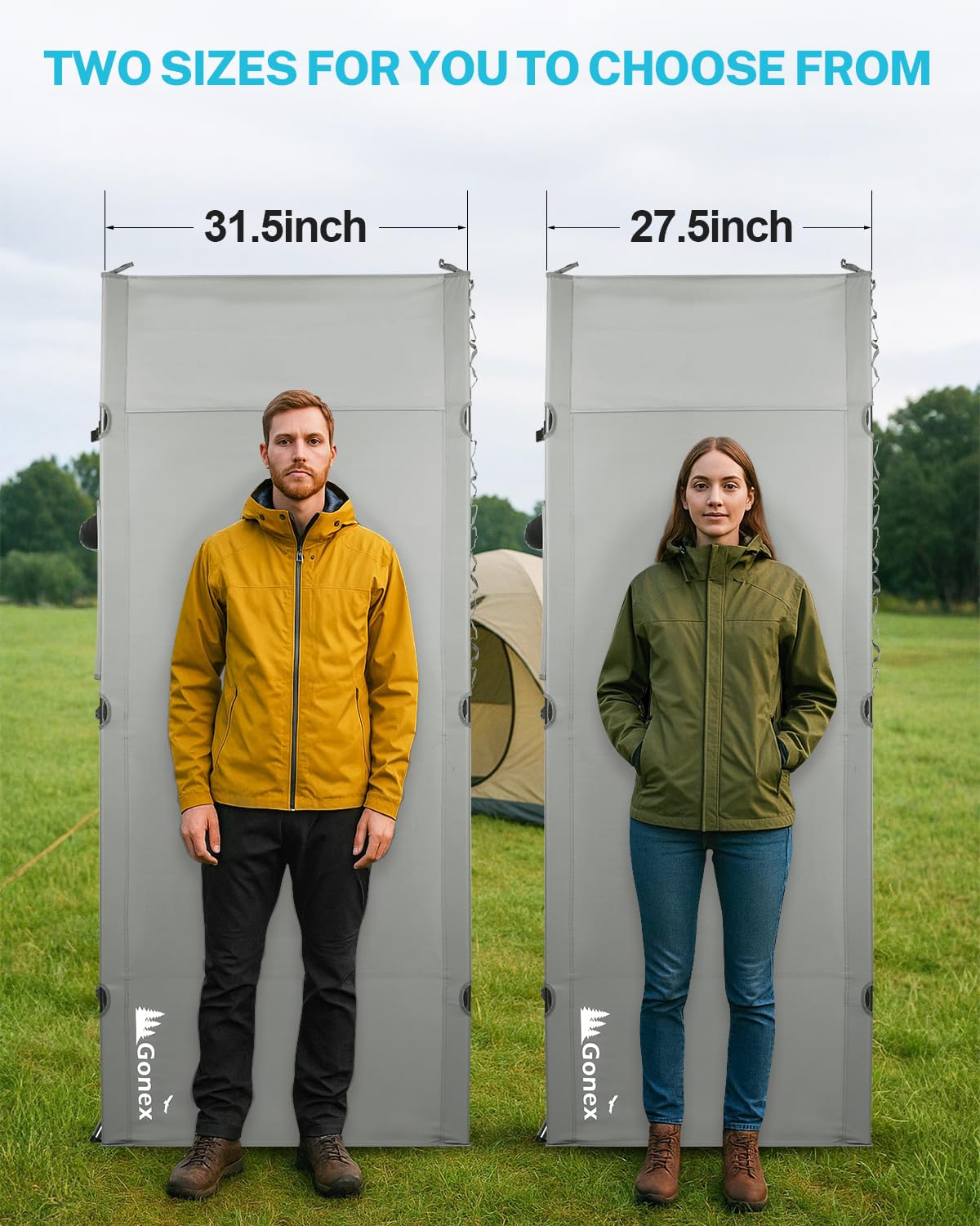 Gonex side pockets and mesh pocket keep essentials within reach.