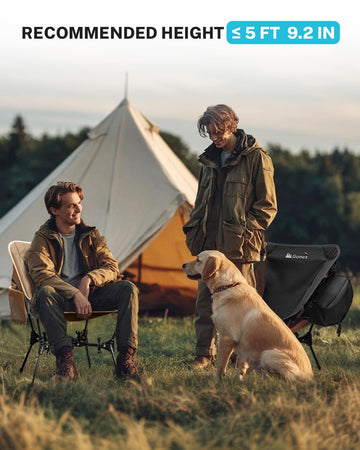 Gonex ultralight camping chair ready for outdoor use across camping and trekking.