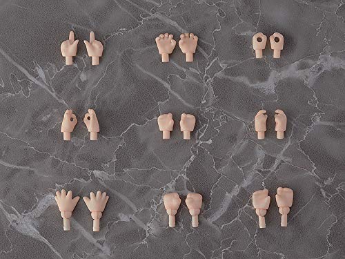 Cream wrist parts for Nendoroid Doll by Good Smile Company, ideal for display-ready posing.