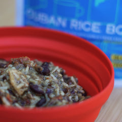 GOOD TO-GO Cuban Rice Bowl ready to add water for quick meals.