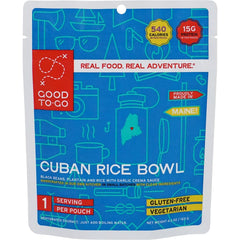 GOOD TO-GO Cuban Rice Bowl packaging for travel and long shelf life.