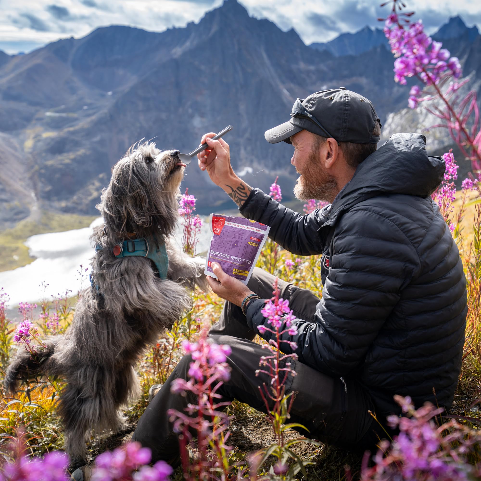 GOOD TO-GO Mushroom Risotto served as a satisfying trail dinner.
