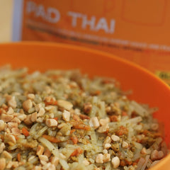GOOD TO-GO Pad Thai ingredients close-up showcase real foods for a hearty flavor.