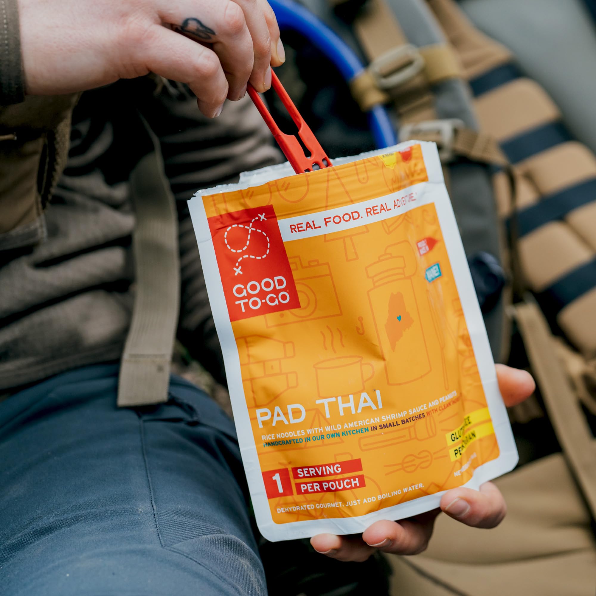 GOOD TO-GO Pad Thai serving size shows single-serving convenience.