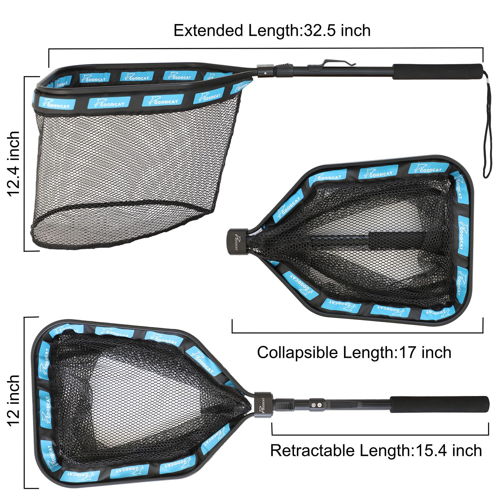 Rubber-coated mesh on GOODCAT landing net