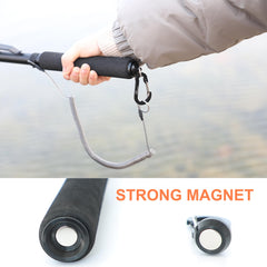 Magnetic release magnets and carabiner clip on the net