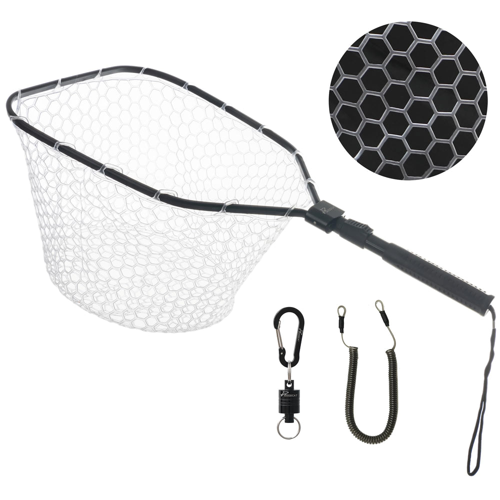 GOODCAT rubber-mesh fishing net for fly fishing