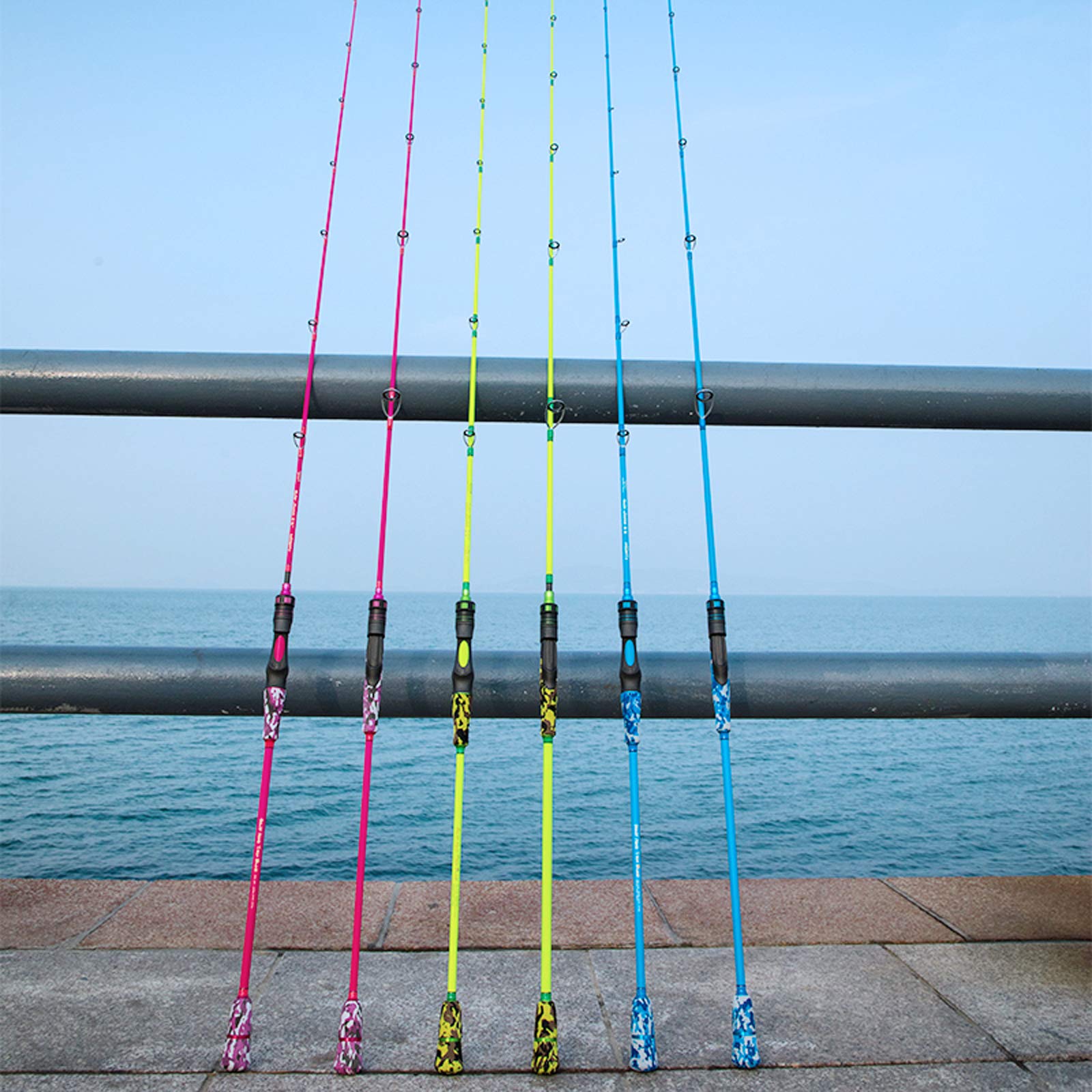 GOOFISH Green 6'6" slow pitch rod compact-pack design for easy storage on trips