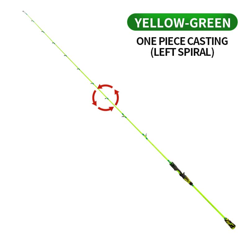 GOOFISH Green casting setup image demonstrates spiral wrap versatility for comfort.
