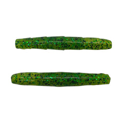 Googan Baits GRN-CPG Rattlin Ned Chartreuse Pepper with Green Fleck for light rattling action